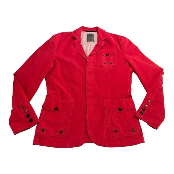 RNT 23 London Red Cotton Military/Utility Jacket Large - Picture 4 of 14